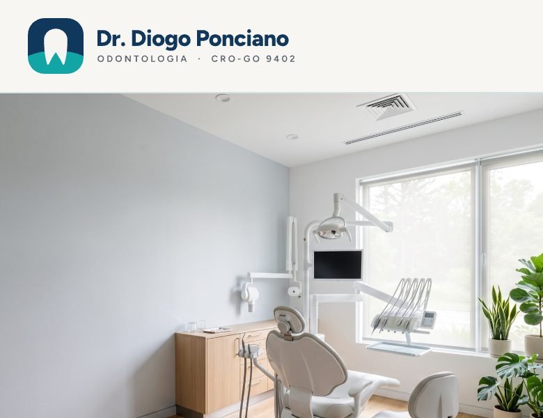 Tela do site do Dr. Diogo Ponciano no celular